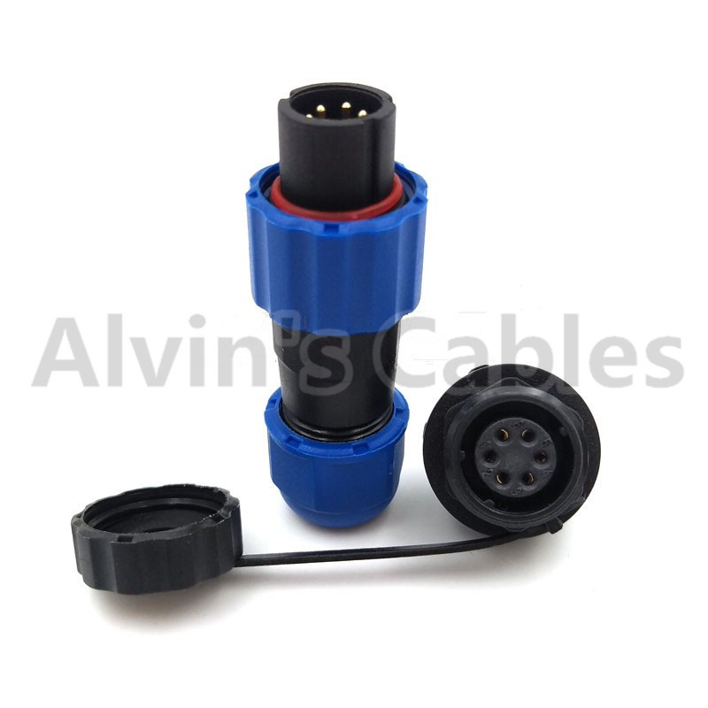 Buy cheap SD13 Waterproof Plastic Electrical Connectors 5 - 25A Rated Current Solder Termination product