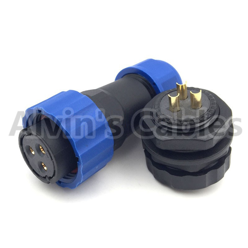 Buy cheap SD20 TP ZM Waterproof Cable Connector Electrical Power Connectors Male Panel Mount Part product