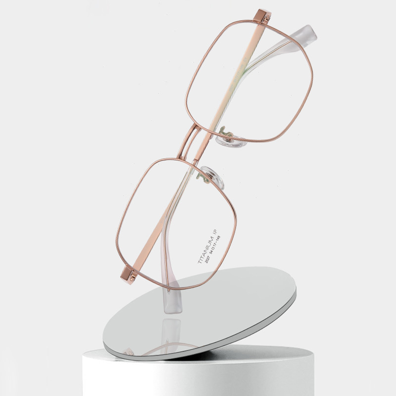 Buy cheap CE Pure Titanium Glasses Frames Square Full Optical 3 Color For Men product