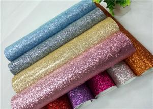 Buy cheap Shoes Bags Wallpaper Glitter Fabric Roll Knitted Backing Technics 0.6mm Thickness product