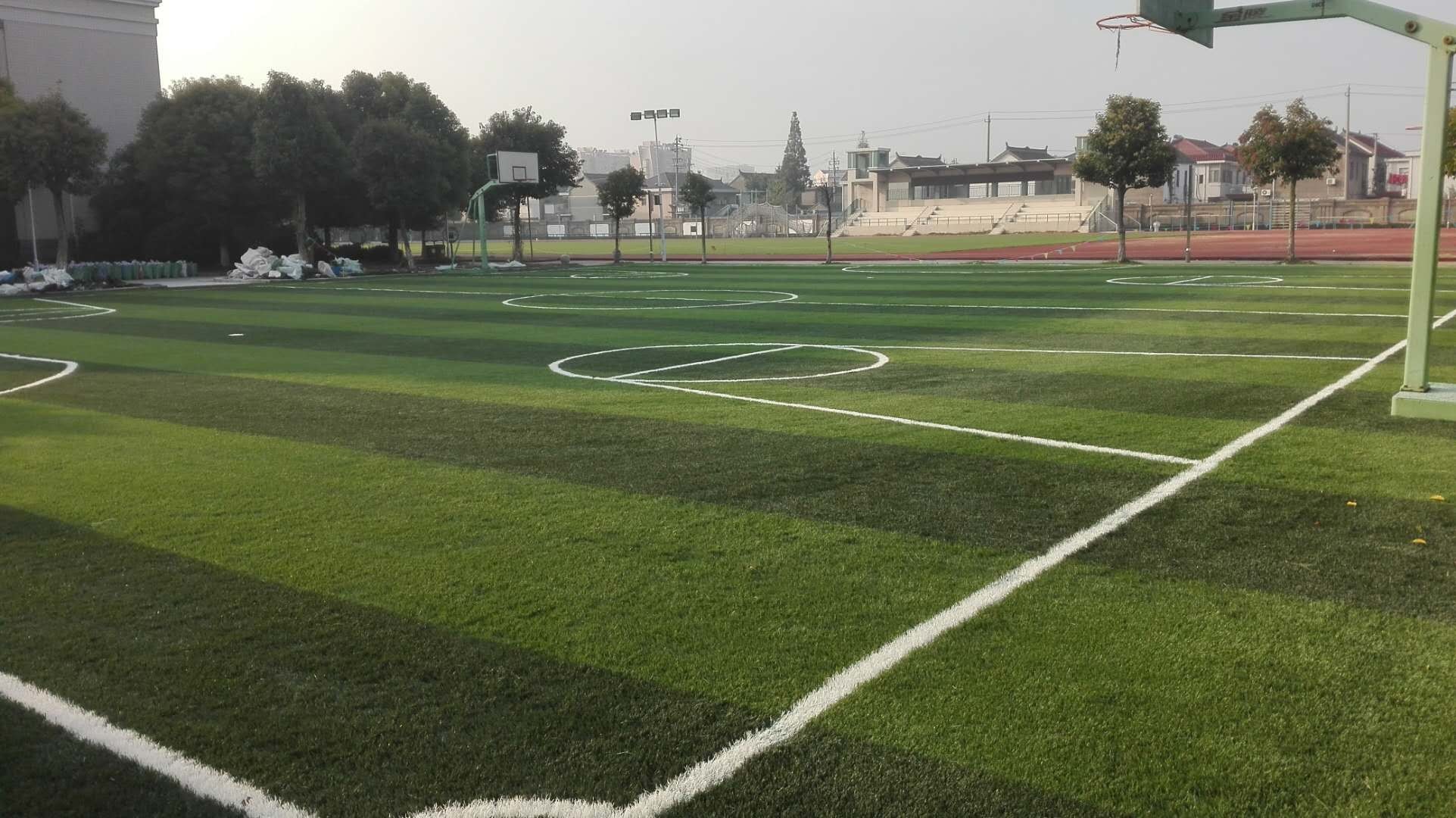Buy cheap Natural Looking Playground Synthetic Grass / Synthetic Playground Turf product