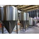 Refrigerated Stainless Steel Conical Fermenter 1000L Large Brewing Equipment for sale