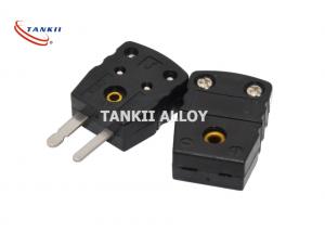 Buy cheap Black Color Miniature Thermocouple Connector Type J With Iron And Constantan Pin product