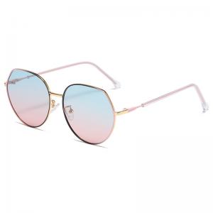 Buy cheap UV Protection Round Metal Sunglasses Women'S Simple Type OEM product