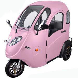 Buy cheap Pink Enclosed Cabin 3 Wheels Electric Car 25km/H Corrosion Resistance product