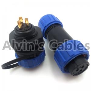 Buy cheap SP13 Series Aviation Connector , Waterproof Electrical Connectors Copper Conductor product