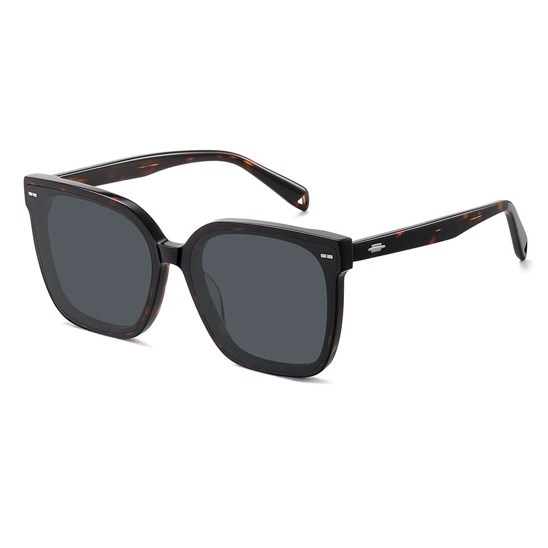 Buy cheap Polarized Lens Square Acetate Sunglasses Large Square Customizable product