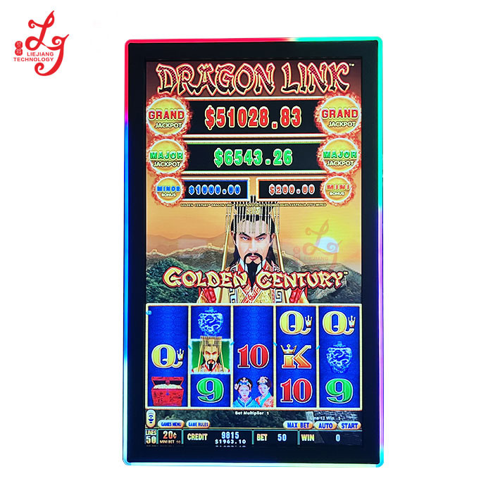 55 Inch 3M RS232 IR Mega Link Slot Gaming Machines Touch Screen Monitor for sale