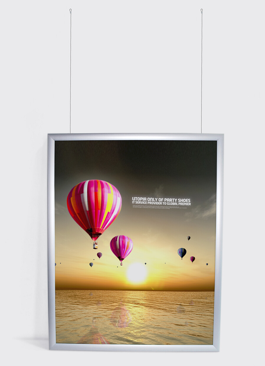 Buy cheap A3 Size Snap Frames For Posters , Wall Mounted Aluminium Poster Frames product