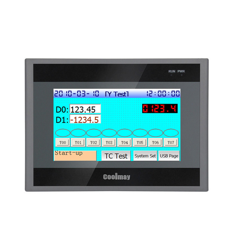 Buy cheap 2 RS485 COM Ports Integrated HMI PLC Max 12AI/8AO RS Protocol from wholesalers