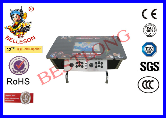 1940 In 1 Jamma Board Coffee Table Games Machine Stainless Steel Control Panel for sale