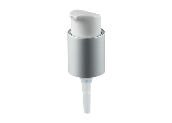 Buy cheap Aluminum Silver Closure Cream Pump Dispenser 24/410 With Plastic Pp Material product