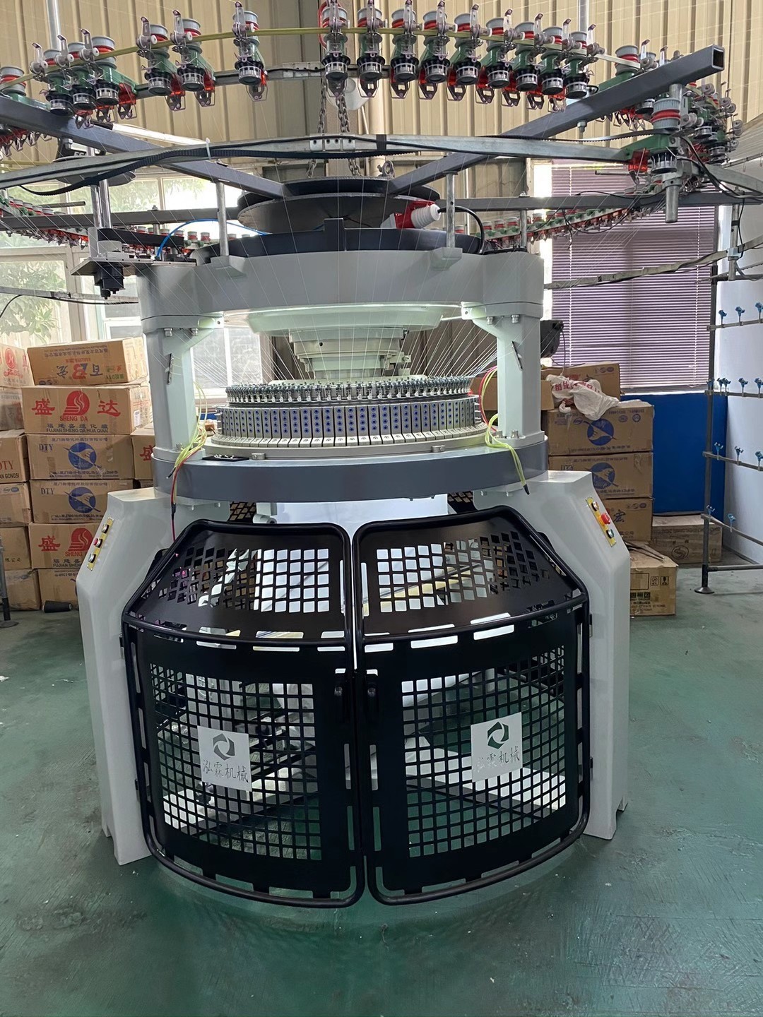 Double Sided Standing Hair Professional Circular Knitting Machine 2.2m*2.2m*2.5m for sale
