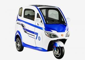 Buy cheap Adjustable Seat Enclosed Electric Tricycle 1200 Watt 3 Wheels Disc Brake product