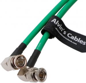 Buy cheap 12G BNC-Coaxial-Cable Alvin'S Cables HD SDI BNC Male To Male L-Shaped Original Cable For 4K Video Camera 1M Green product