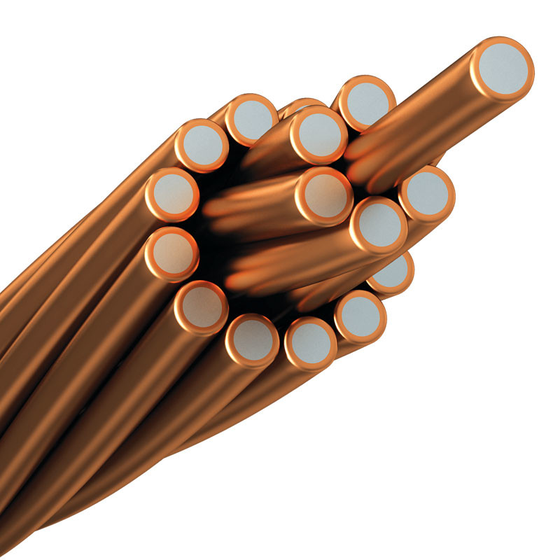 Buy cheap Bare Copper Clad Aluminum Stranded Wire For Electrical Conductor product
