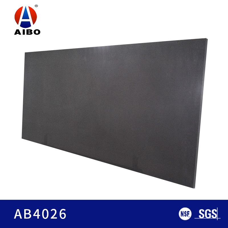 Buy cheap Hard  12MM Dark Grey Artificial  Quartz Stone With Flooring Tile product