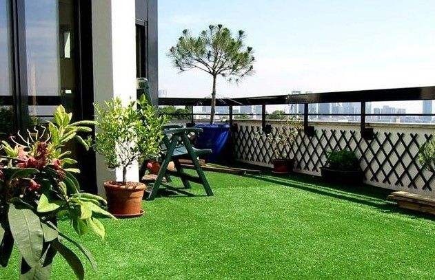 Buy cheap Nature Green Balcony Synthetic Grass / Soft Synthetic Cricket Turf product