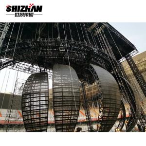 Buy cheap Heavy Duty Customized Concert Truss System LED Ball Curved Lighting Truss Structure product