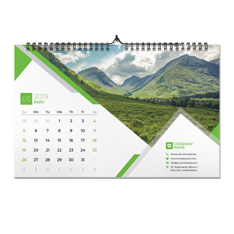 Buy cheap Monthly Print On Demand Wall Calendar Customized Size For Advertising product
