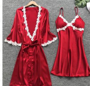 Buy cheap Sexy ladies night dress high quality lace sexy women pajamas set product