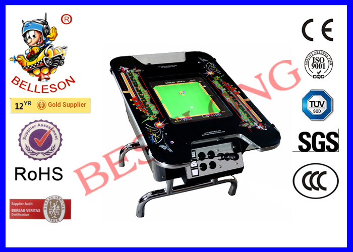 UK Style Black Mini Coffee Table Arcade Machine 60 In 1 Arcade PCB for sale