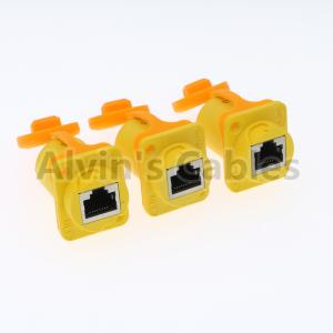 Buy cheap IP65 Ethernet Waterproof RJ45 Connector Plug / Unplug Connecting Mode 1.5A product