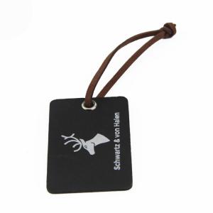 Buy cheap Black Printed Custom Paper Card cardboard Garment Hang Tags With String product