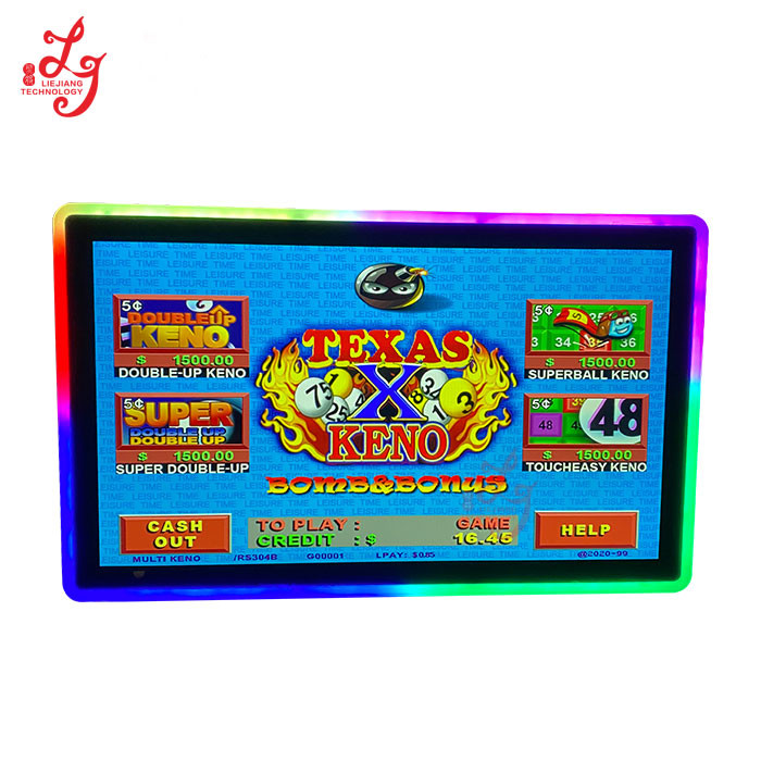 Texas Keno Game PCB Boards 22 19 Inch Touch Screen Gaming Monitor Machines for sale