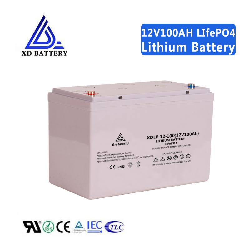 Deep Cycle 12 Volt Rechargeable Lithium Battery 100ah 200ah For RV/ Boat/ Golf Cart Lifepo4 Lithium Battery