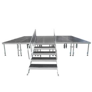 Buy cheap 1.22x2.44m Black Aluminum Stage Platforms Outdoor product