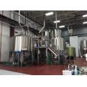 Four Vessel Craft Beer Brewing Equipment Stainless Steel Steam Heating for sale