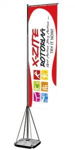 Buy cheap Outside Feather Flag Banners 5M Aluminum Flag Pole 80 * 280 CM Graphic Size product