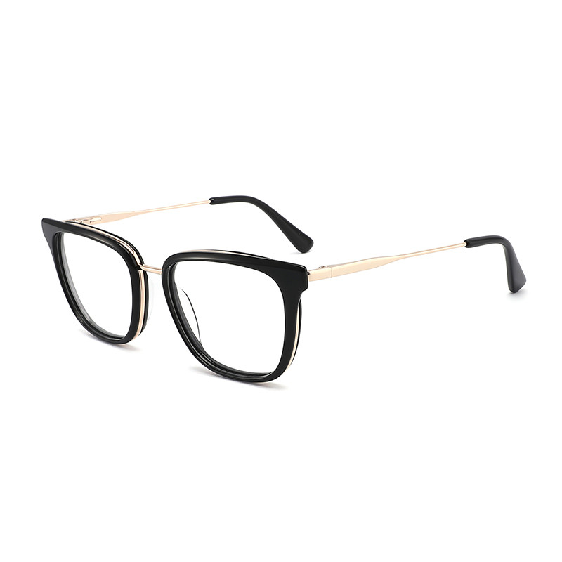 Buy cheap Customize Logo Acetate Metal Glasses Frames , Cateye Clear Glasses For Women product