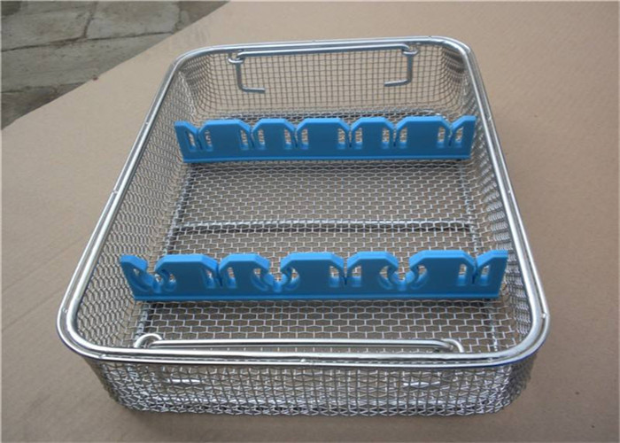 Buy cheap Decorative  Custom Silver Rectangular Wire Mesh Basket For Clean Smooth Medical/stainless steel wire mesh baskets lid product