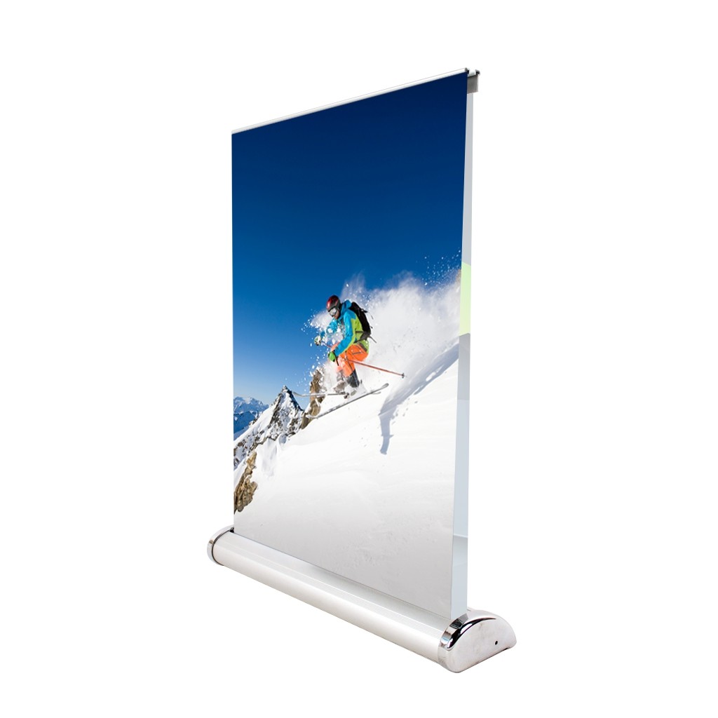 Buy cheap A4 Mini Size Retractable Banner Display , Counter Tabletop Expand Banner Stands product