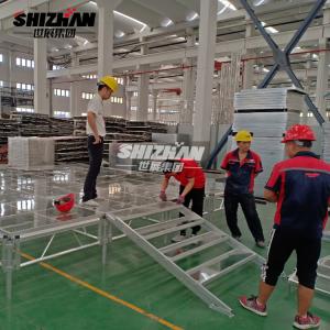 Buy cheap Aluminium Alloy 6082-T6 Glass Stage For Wedding Event 200x200mm product