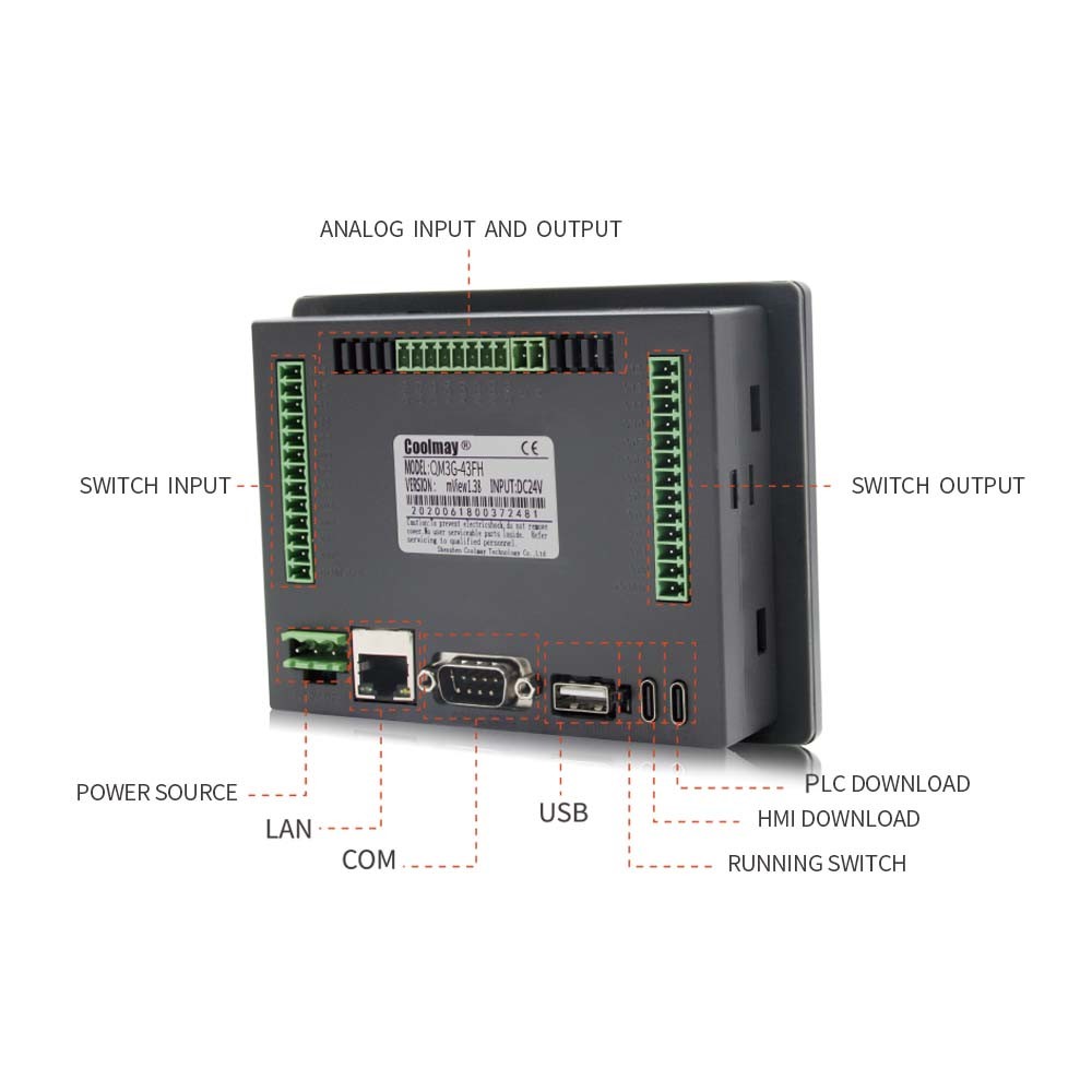 Buy cheap Customized PWM HMI PLC Combo Passive NPN 8 Channels PLC Touch Panel product