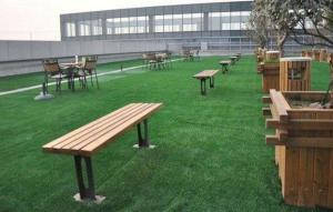 Buy cheap Outdoor Luxury Roof Artificial Grass Drainage Structure Soft Fake Grass product