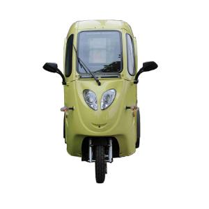 Buy cheap Plastic Cabin Passenger Covered Electric Tricycle 140kg Loading product
