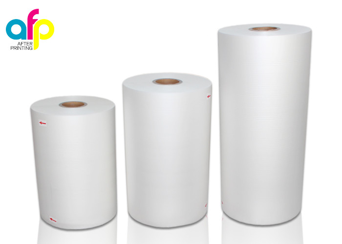 Buy cheap FDA Lamination Plastic Roll White BOPP Thermal Laminating Film for Printing Paper Laminate product