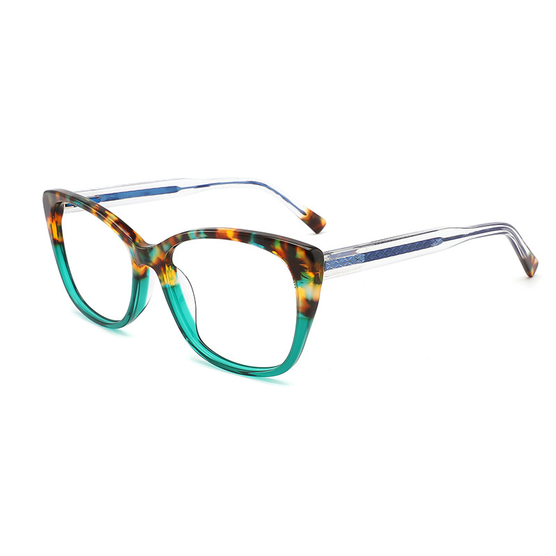 Buy cheap Women Luxury Acetate Frame Glasses Cat Eye Optical CE Approved product