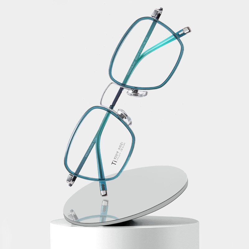 Buy cheap Titanium Frame Square Acetate Glasses , CE Men Fashion Glasses product