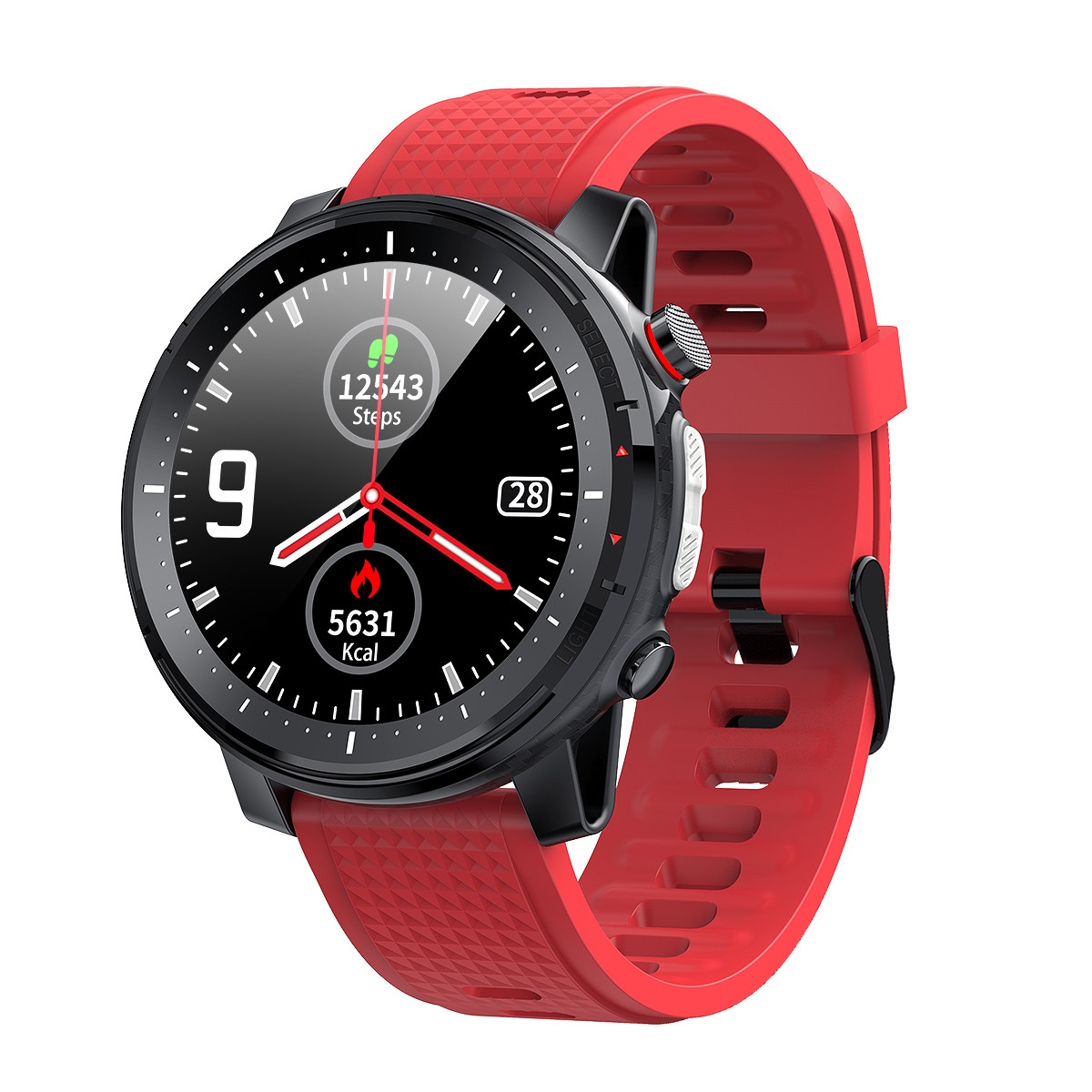 Android Smart Watch Music Control Round Sports IP68 Waterproof for sale