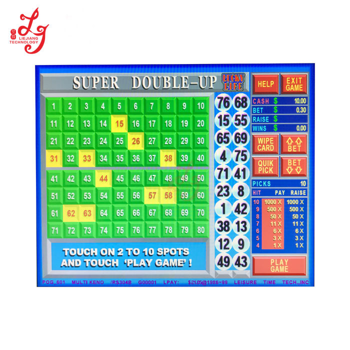 6 In 1 Lucky Life Keno Digital Game Board Wms 550 Life Of Luxury 8 Liner for sale