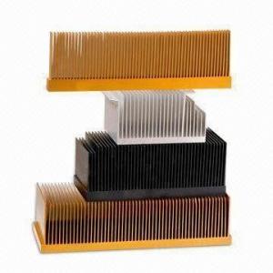 Buy cheap T4 , T5 Clear Smooth Aluminum Heatsink Extrusion Profiles With Wood Chromizing / Chromising product