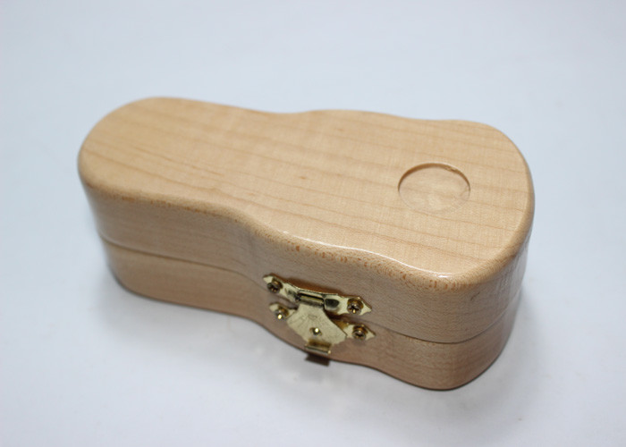 Cover Lid Small Wooden Gift Boxes , Custom Built Wooden Boxes Special Nature Color