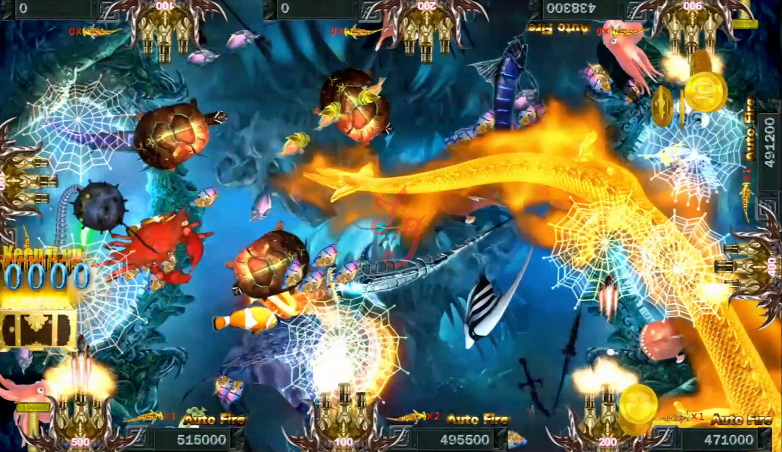 China Aliens Attack Hunting Arcade Game Machine Fish Table Software for sale