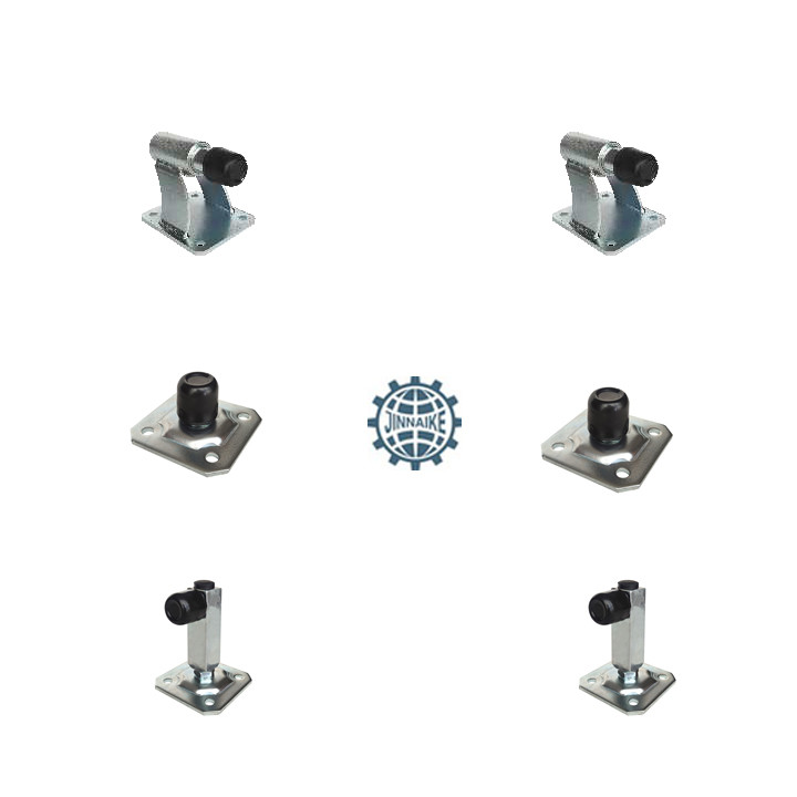 Buy cheap Silver Zinc Plated Adjustable Metal Gate Stopper With Rubber Buffer product