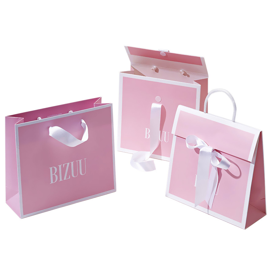 Buy cheap Custom Printing Paper Boutique Pink Gift Bag Popular Shopping Packaging Shipping Bag For Clothing Apparel product